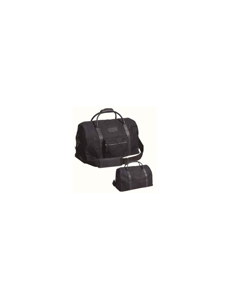 WAXED CANVAS DUFFLE BAG BK