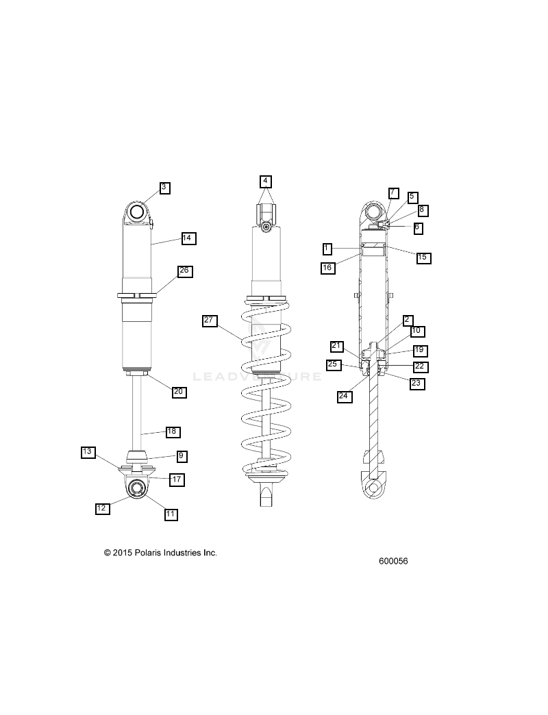 IFS SHOCK W/ JOUNCE BUMPER WALKER EVANS