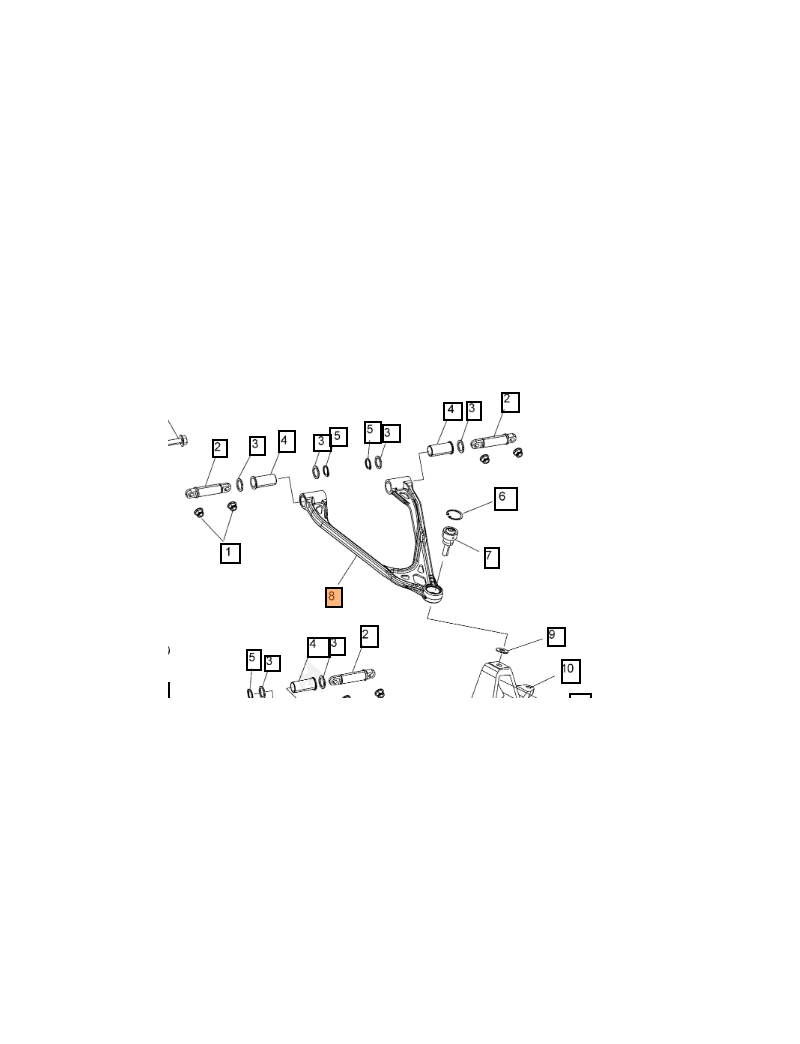 UPPER CONTROL ARM LEFT