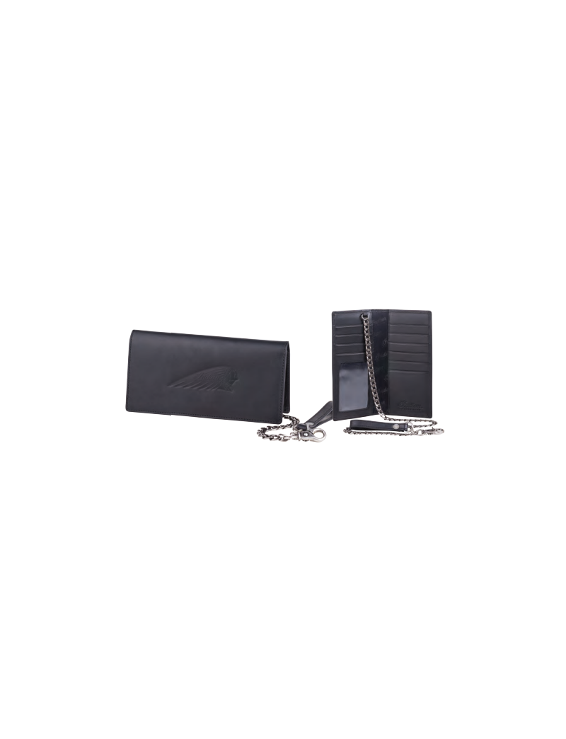 BIKER CHAIN WALLET - BLACK
