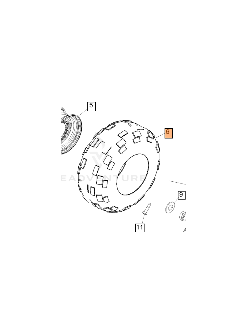 TIRE-25X9-12AT-IIE-MARK