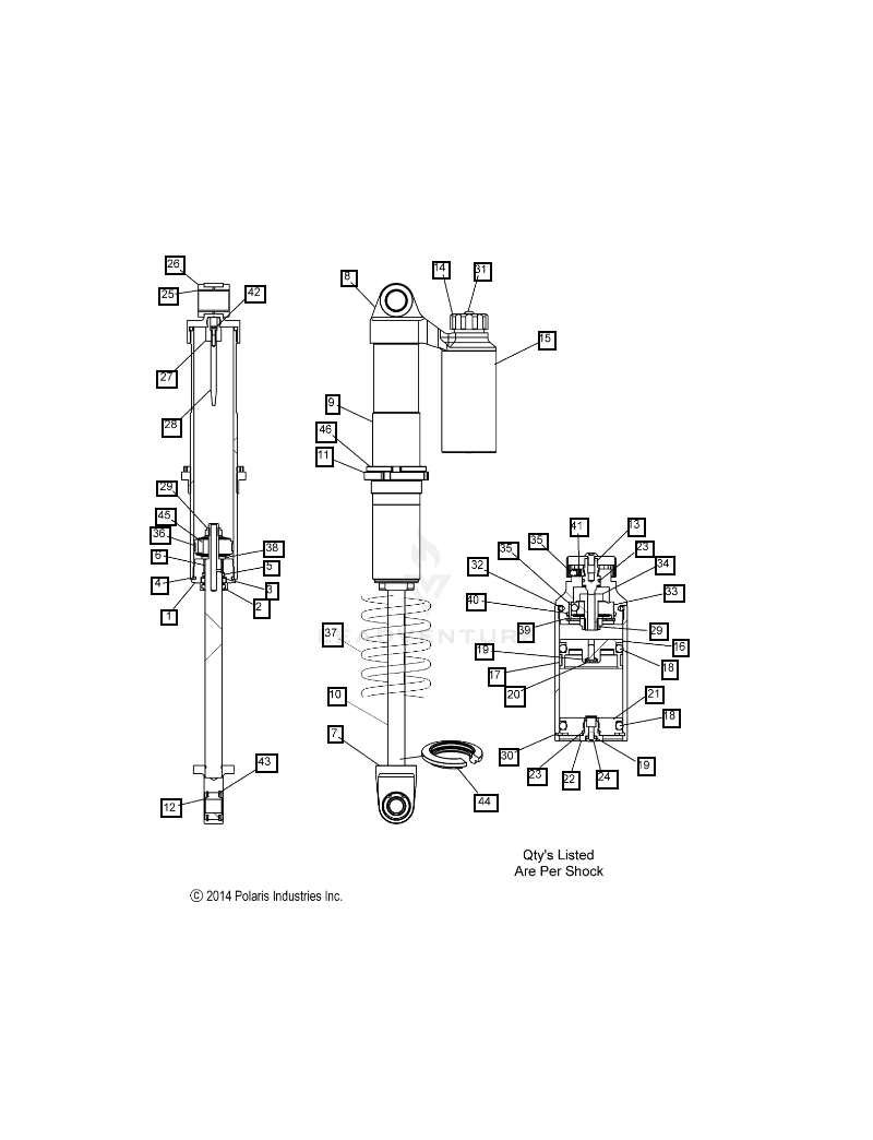 PIGGYBACK NEEDLE IFS SHOCK WALKER EVANS