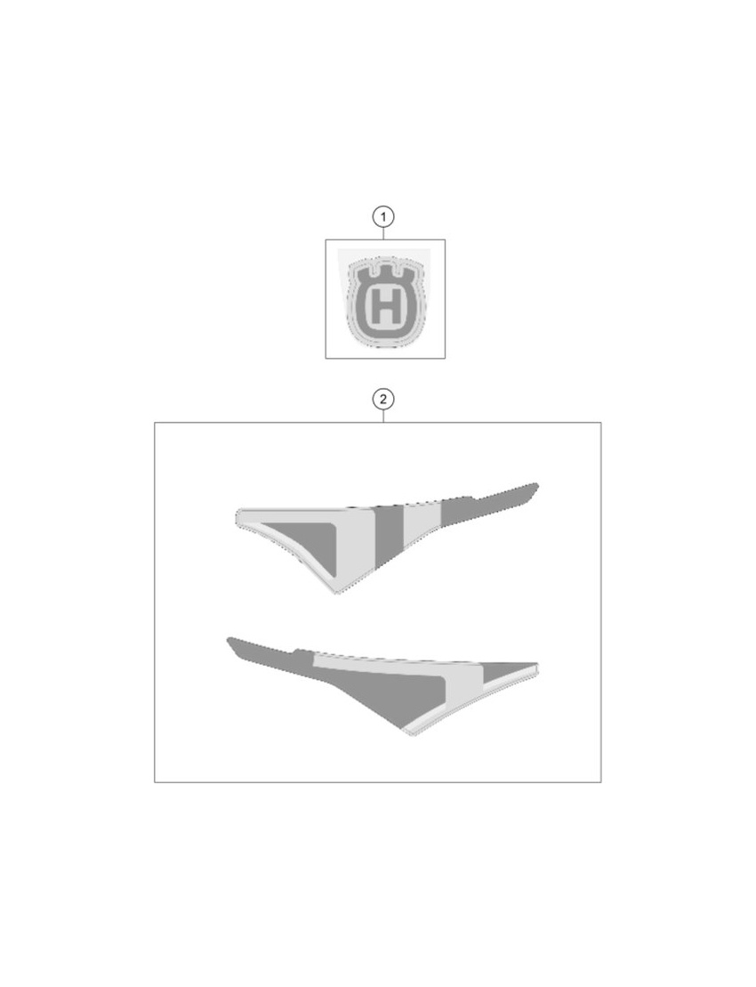 Sticker set side cover 701 SM 20