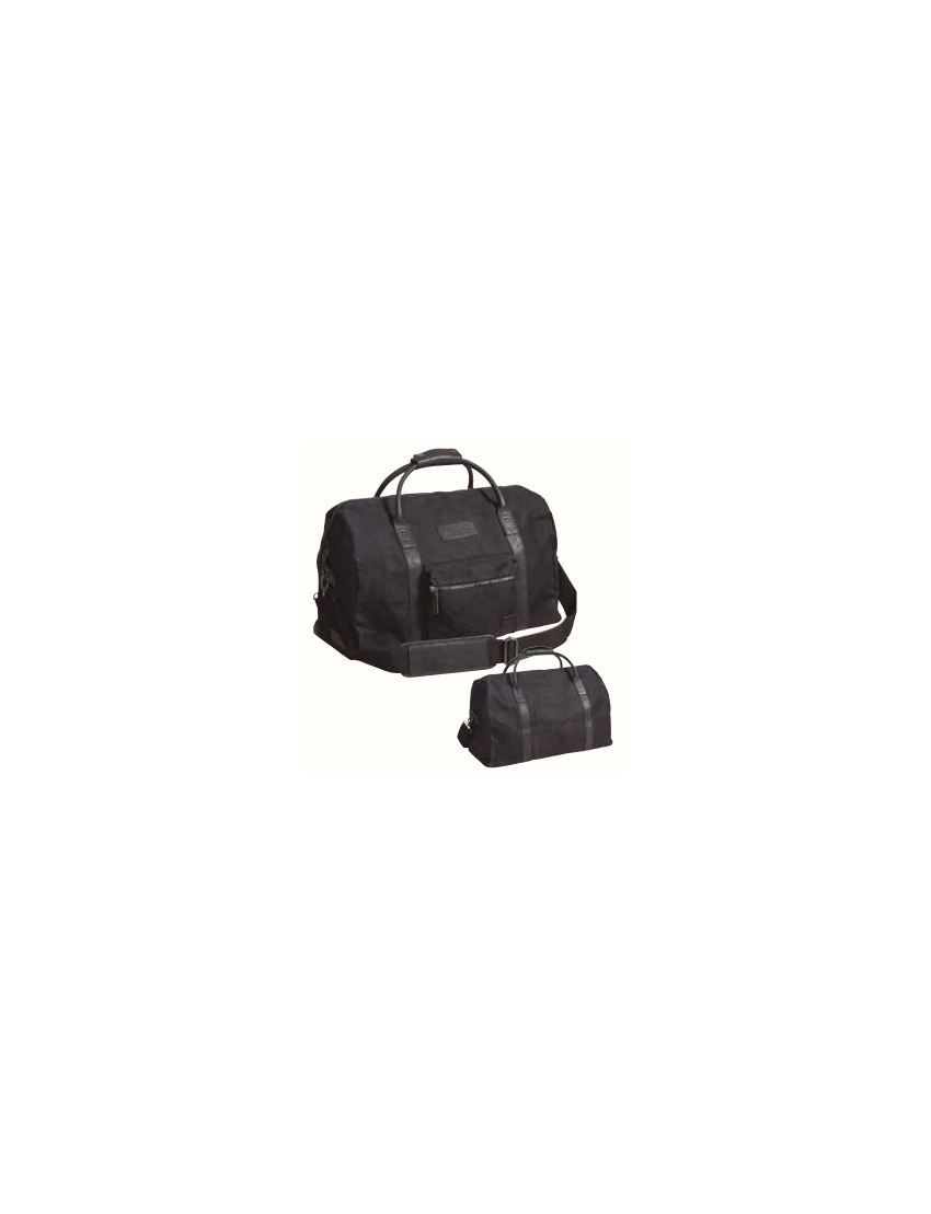 WAXED CANVAS DUFFLE BAG BK