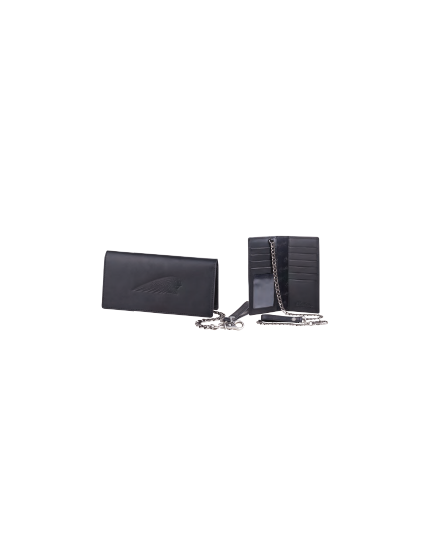 BIKER CHAIN WALLET - BLACK