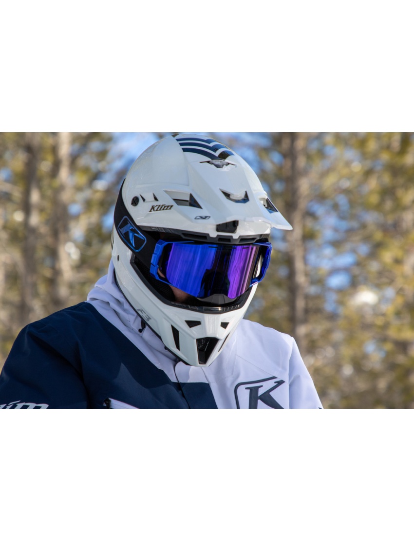 Edge Goggle Focus Blue Chrome Dark Smoke Blue Mirror