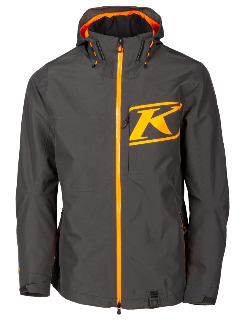 Powerxross Jacket LG Asphalt - Strike Orange