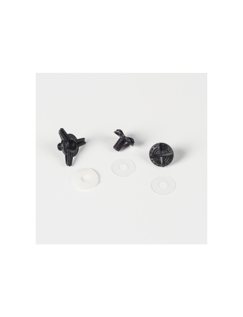 F3 Center and Peak Side Screws with Washers Black