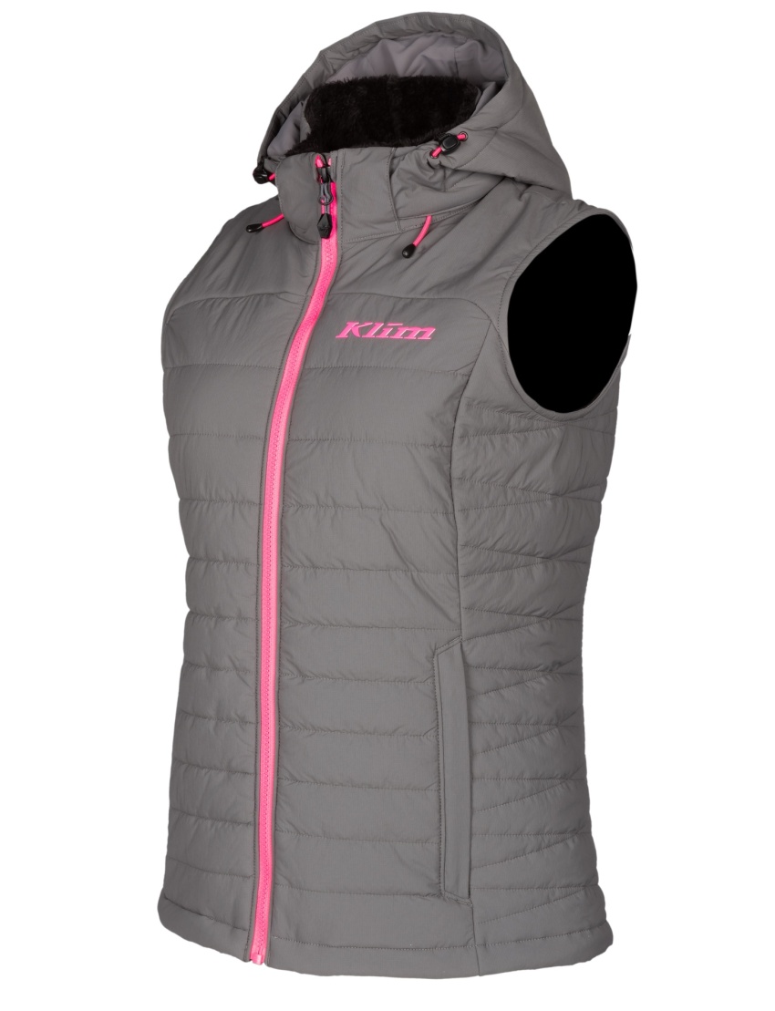 Arise Vest - Knockout Pink - Castlerock Gray, LG