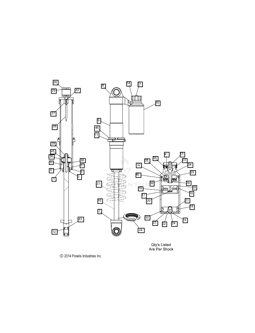 PIGGYBACK NEEDLE IFS SHOCK WALKER EVANS